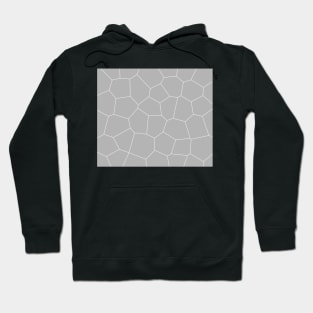 Geometric abstract - gray and white. Hoodie